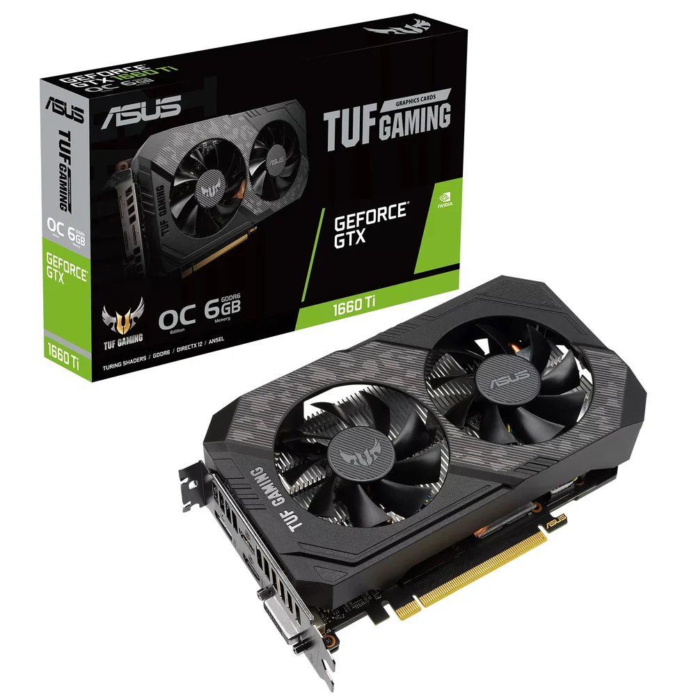 グラフィックボード・グラボ・ビデオカード ASUS TUF GAMING GeForce GTX 1660 Ti Placa de Vídeo Asus Tuf Geforce Gtx 1660 Ti KaBuM