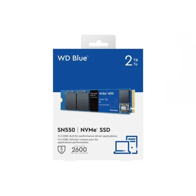 内蔵型SSD WD Blue SN550 2TB M.2 SSD SSD WD Blue SN550 2TB M2 2280 NVME 2600 MBs