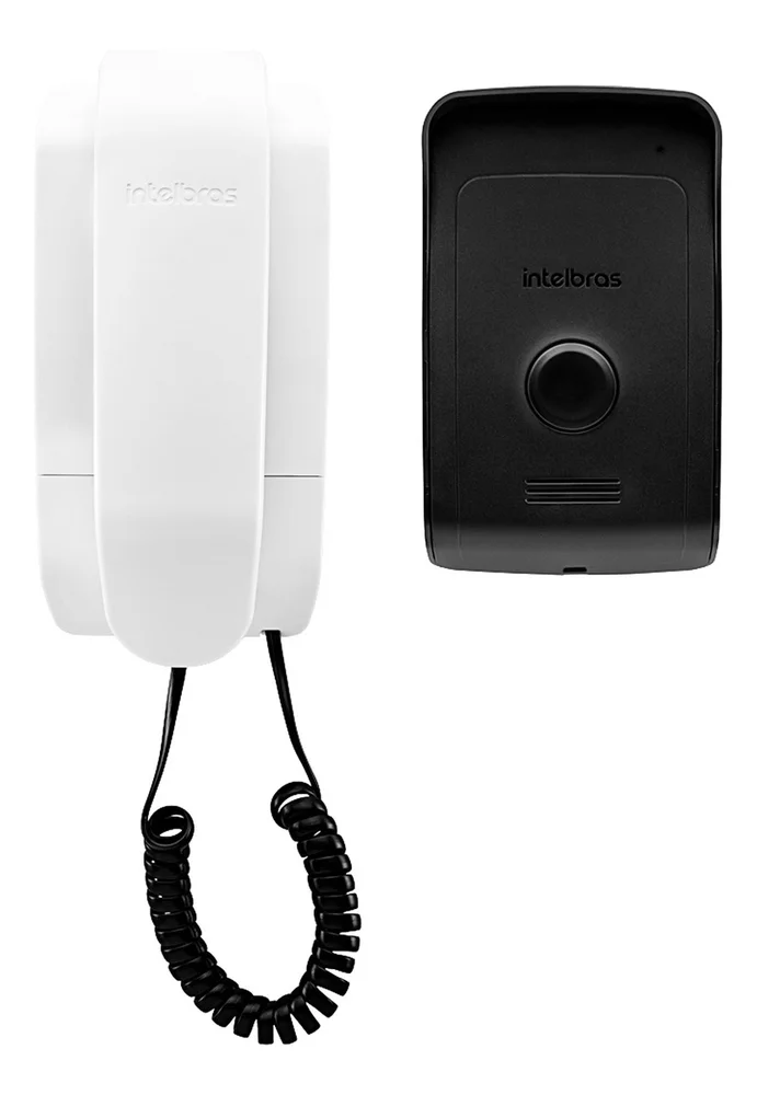 Kit Porteiro Intelbras Ipr 1010, Câmera Full Hd 1080p, 2mp Bullet, 20 Metros e Tela Monitor 7 Polegadas, LCD Colorido