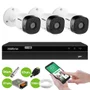 Kit 3 Câmeras Intelbras Bullet 01, 1080p, 3.6 mm, Proteção IP67, Branca