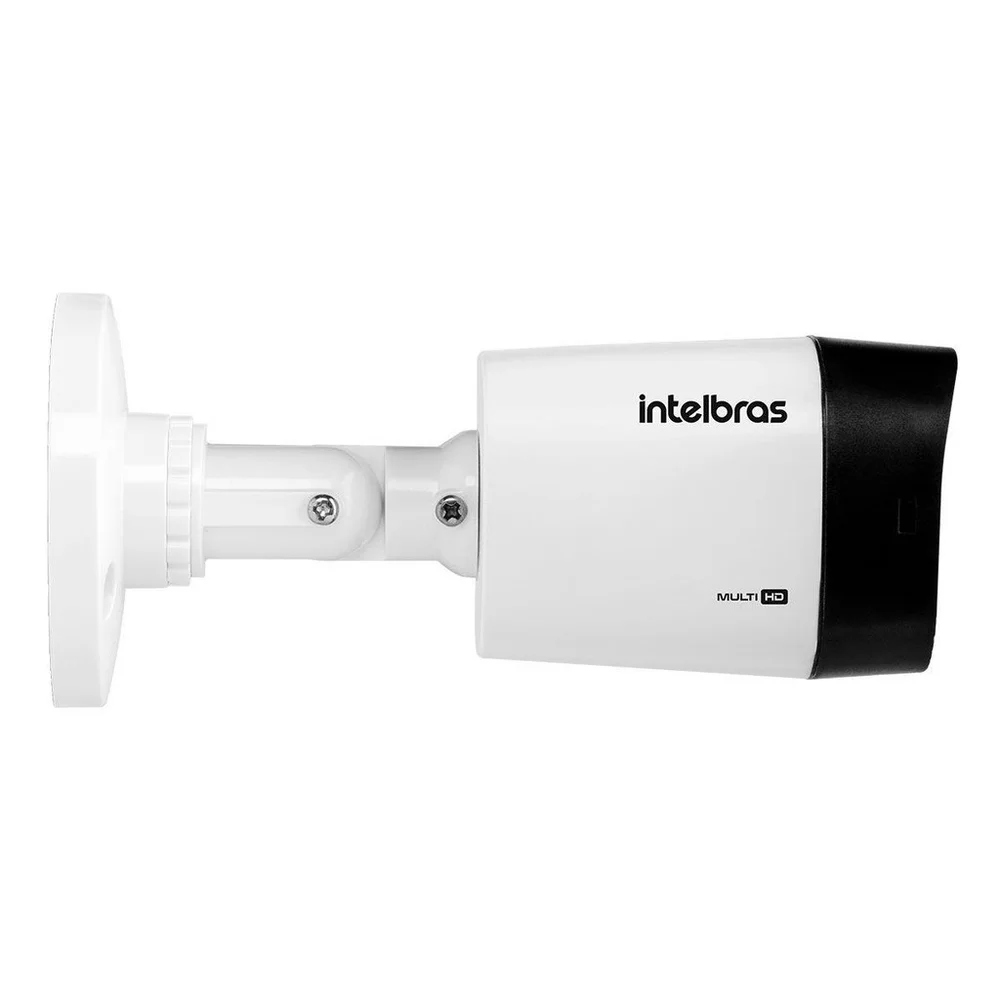 Kit 3 Câmeras Intelbras Bullet 01, 1080p, 3.6 mm, Proteção IP67, Branca
