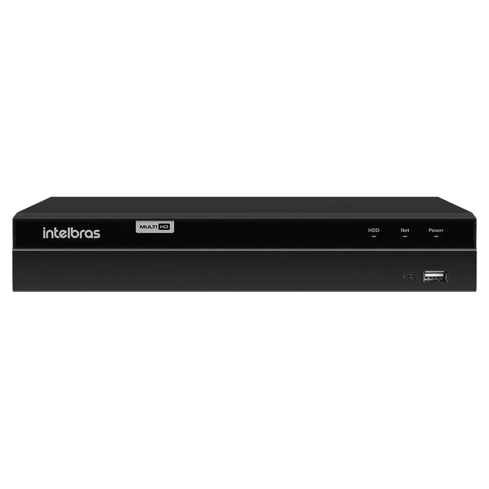 Kit 2 Câmeras Dome HD 720p, Vhl 1120 D 3.6mm Ir 20 + Dvr Gravador Intelbras Mhdx 1204 4 Canais