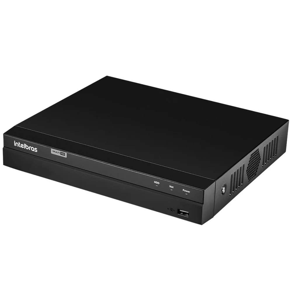 Kit 2 Câmeras Dome HD 720p, Vhl 1120 D 3.6mm Ir 20 + Dvr Gravador Intelbras Mhdx 1204 4 Canais