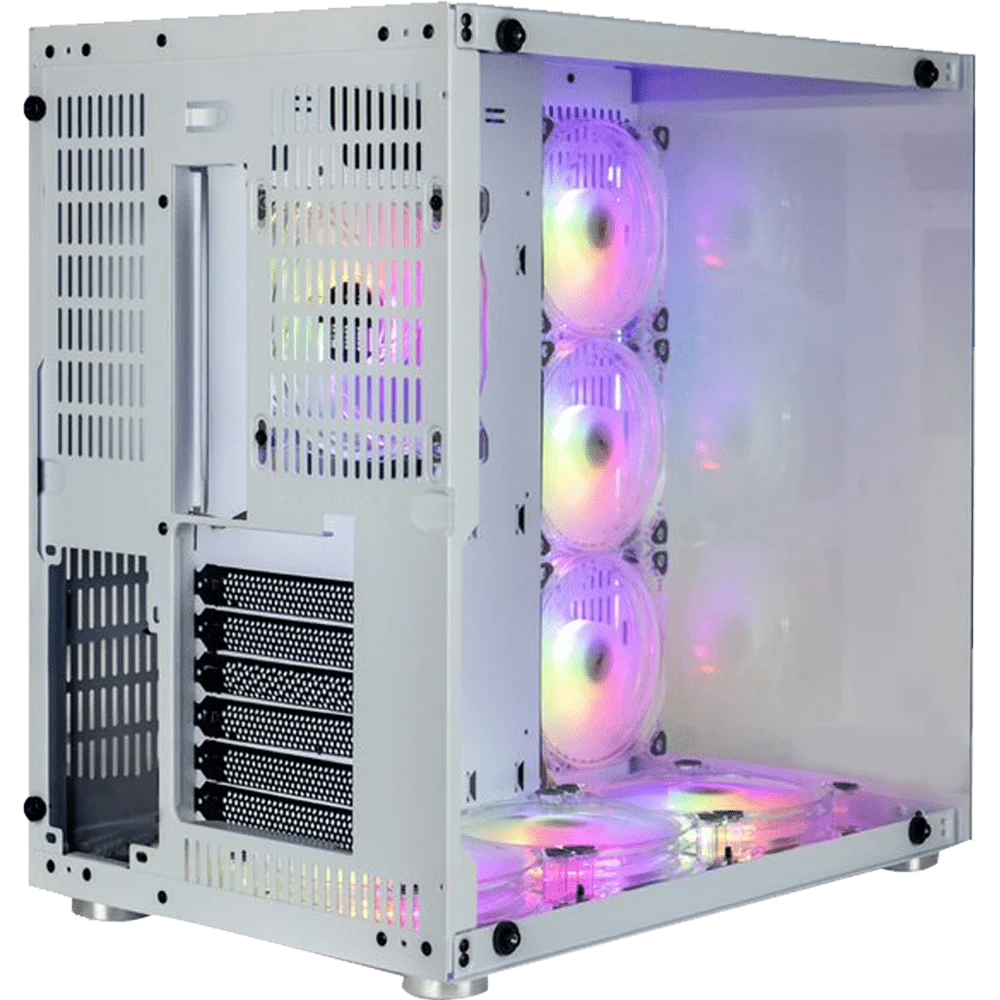 Gabinete Gamer Motospeed Hyrax Mid Tower, ATX, Lateral Vidro Temperado, Branco, Sem Fan - HGB700W Gabinete Gamer Motospeed Hyrax Mid Tower, ATX, Lateral Vidro Temperado, Branco, Sem Fan - HGB700W