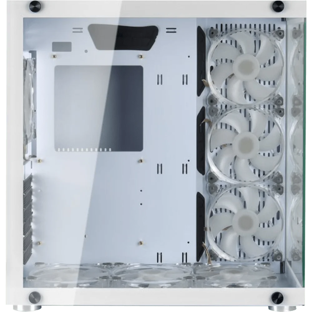 Gabinete Gamer Motospeed Hyrax Mid Tower, ATX, Lateral Vidro Temperado, Branco, Sem Fan - HGB700W Gabinete Gamer Motospeed Hyrax Mid Tower, ATX, Lateral Vidro Temperado, Branco, Sem Fan - HGB700W