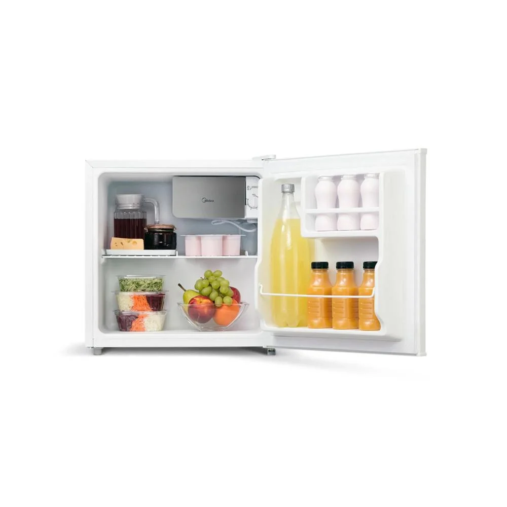 Frigobar Midea, 45L, Porta Fixa, 3 Prateleiras, 110V, Branco - Mrc06b