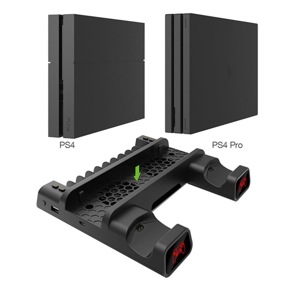 Base Multifuncional Dobe Com Cooler E Carregador De Controle, Para PS4, Slim, Pro - Tp4-19076 Base Multifuncional Dobe Com Cooler E Carregador De Controle, Para PS4, Slim, Pro - Tp4-19076