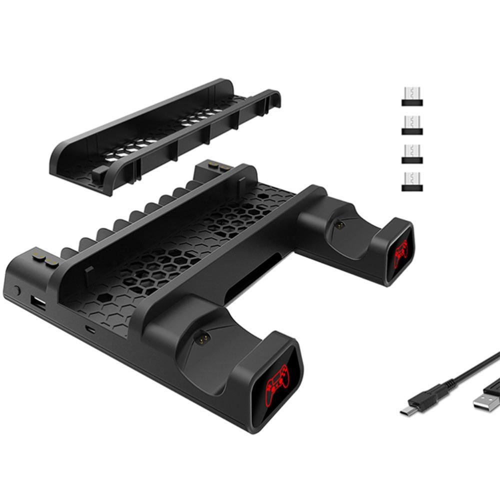 Base Multifuncional Dobe Com Cooler E Carregador De Controle, Para PS4, Slim, Pro - Tp4-19076 Base Multifuncional Dobe Com Cooler E Carregador De Controle, Para PS4, Slim, Pro - Tp4-19076