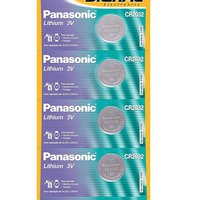 Cartela 5 Baterias Panasonic Cr2032, Moeda Botão, Placa Mãe 3v, Longa Duração