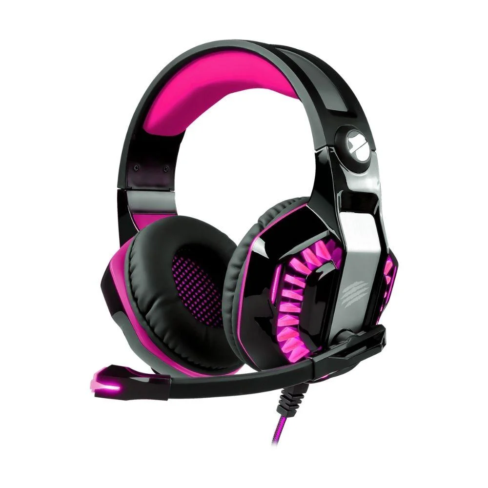 Headset Com Fio Beastxr Oexgame Hs404 USB Rosapr