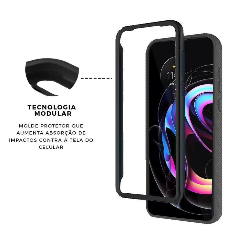 Capa Para Celular Gorila Shield Stronger, Para Motorola Moto Edge 20 PRO, Preta