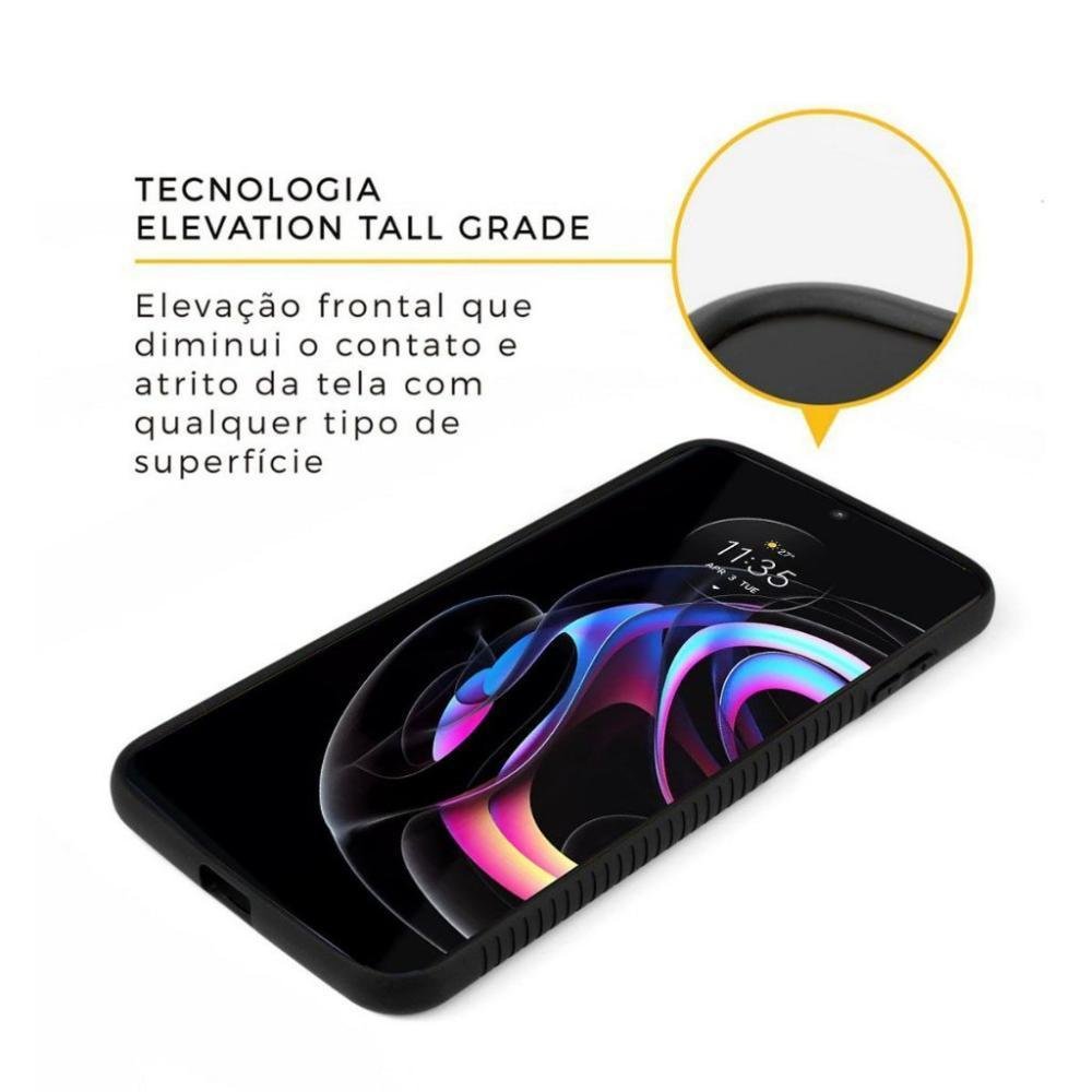 Capa Para Celular Gorila Shield Stronger, Para Motorola Moto Edge 20 PRO, Preta