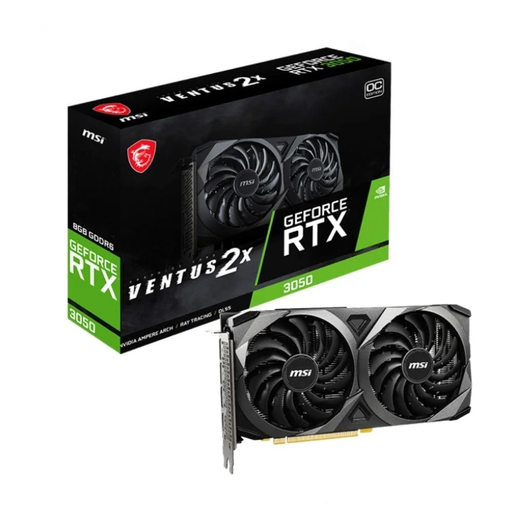 Placa Vídeo RTX 3050 Ventus 2X OC MSI NVIDIA