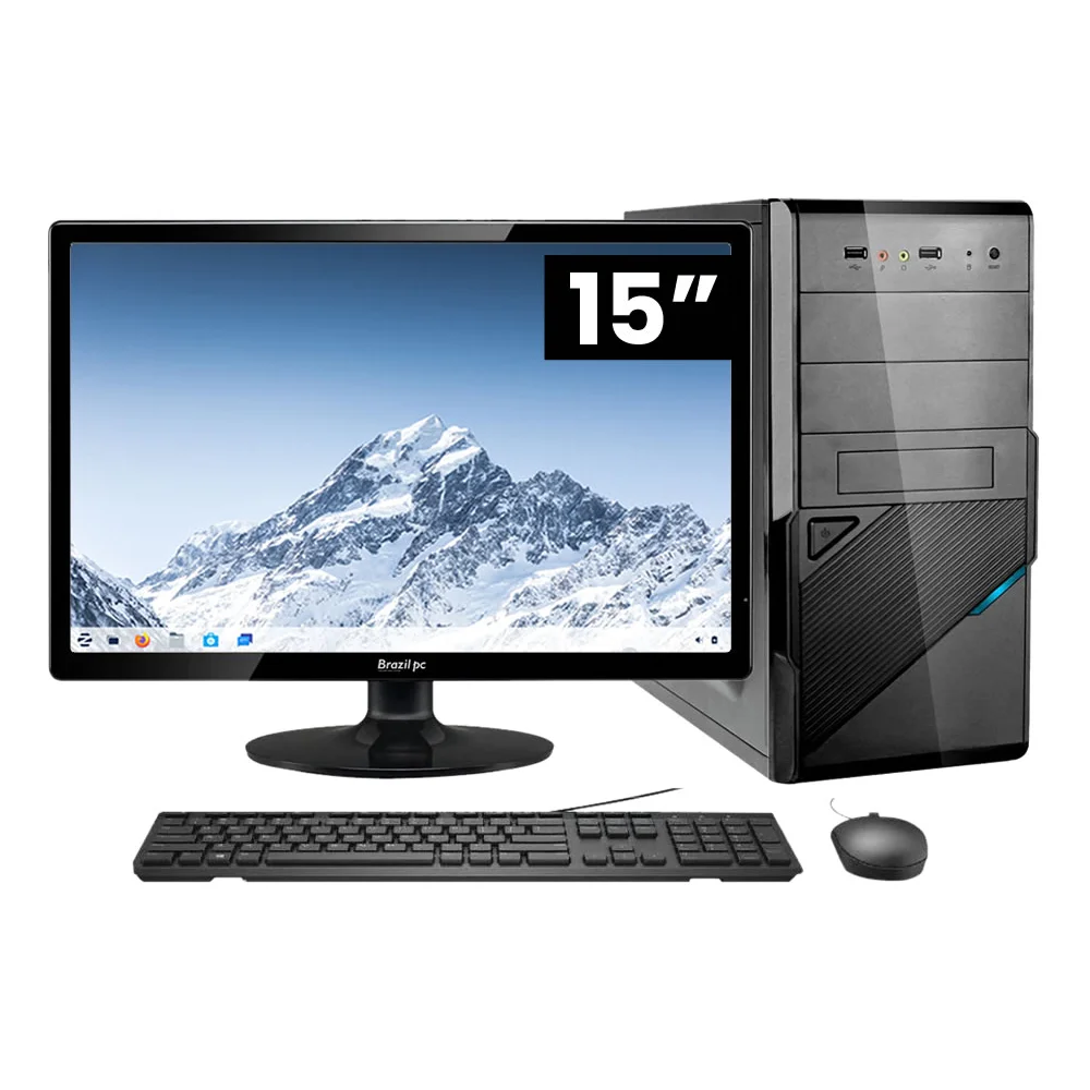 Intel Core i5デスクトップPC Computador Intel Core I5 Monitor Led 15 KaBuM