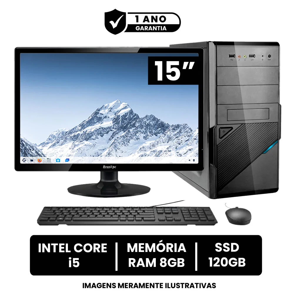 Computador Intel Core I5 Monitor Led 15 KaBuM