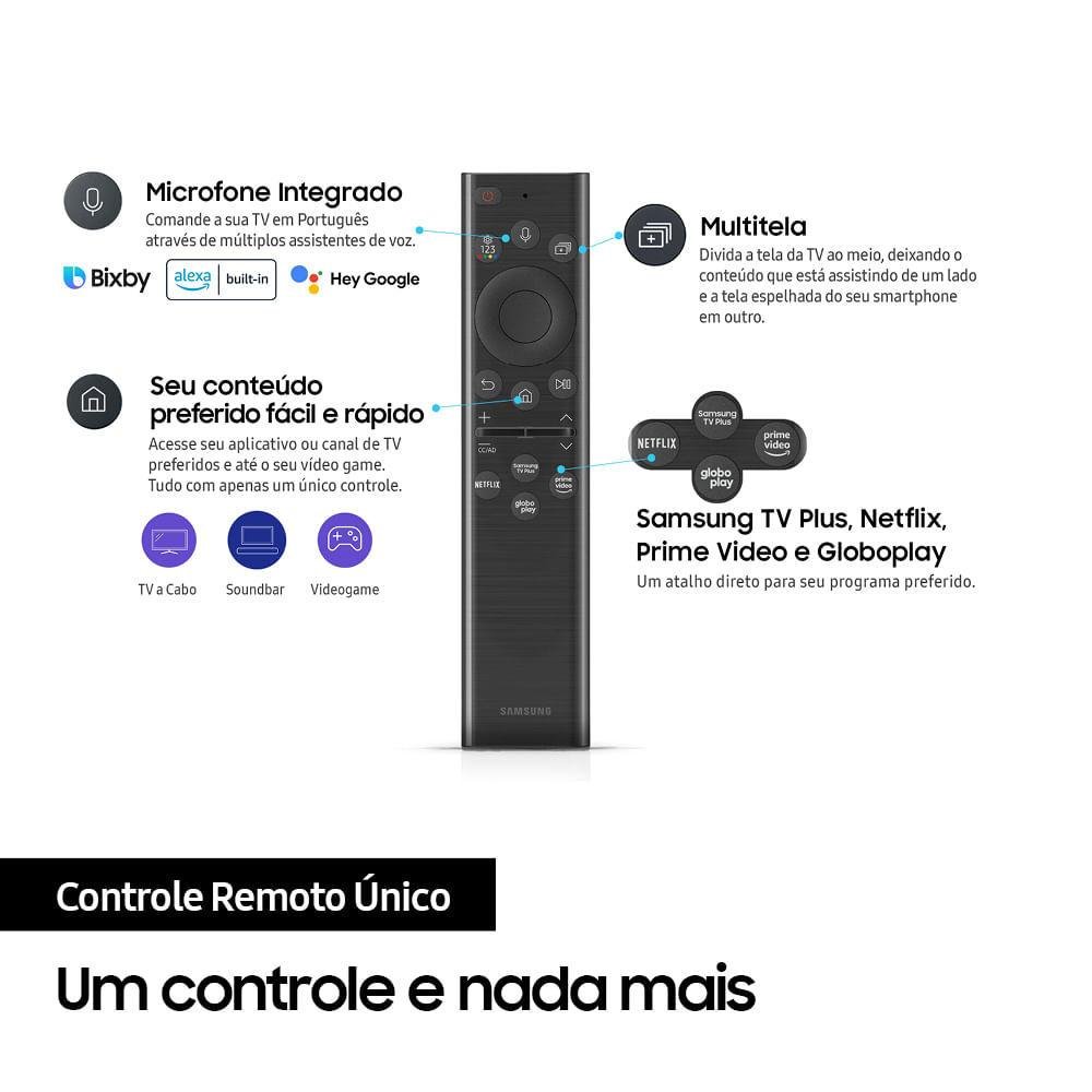 Smart TV Samsung 50 Polegadas, QLED 4K, 4 HDMI, 3 USB, Modo Game, Som em Movimento, Tela sem limites, Design Slim - 50Q65B