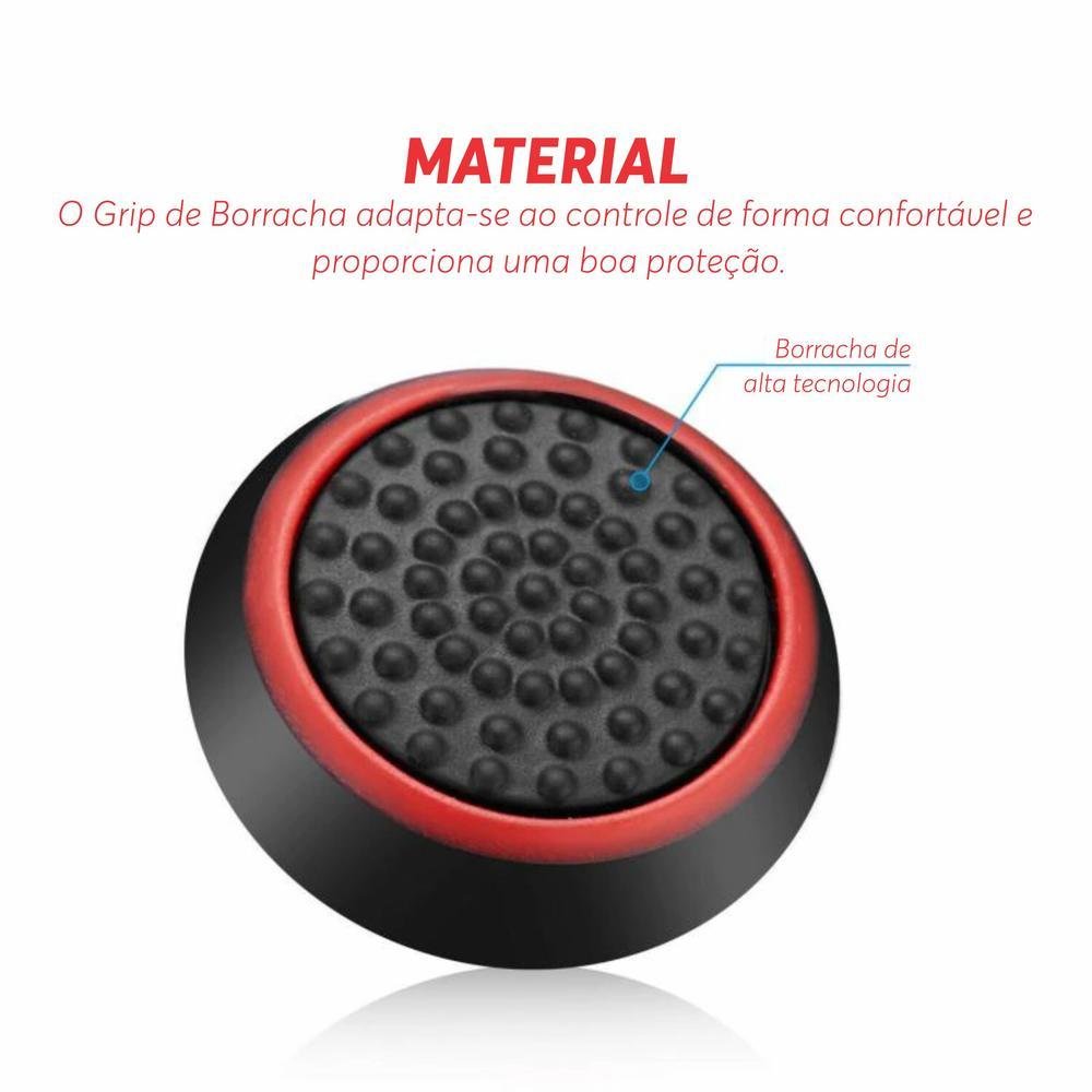 1 Par De Grips P/ Controle Anti Derrapante Silicone Botão Analógico Do Joystick Cor: Verde Escuro