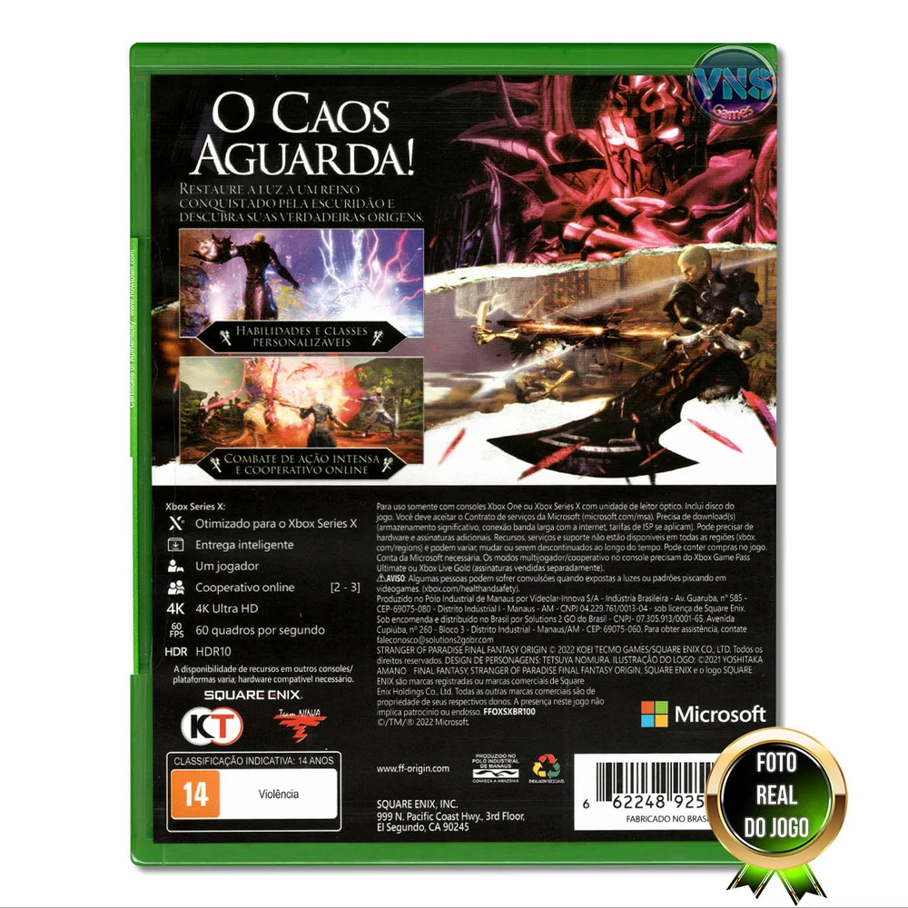 Jogo Stranger Of Paradise Final Fantasy Origin, Xbox Jogo Stranger Of Paradise Final Fantasy Origin, Xbox