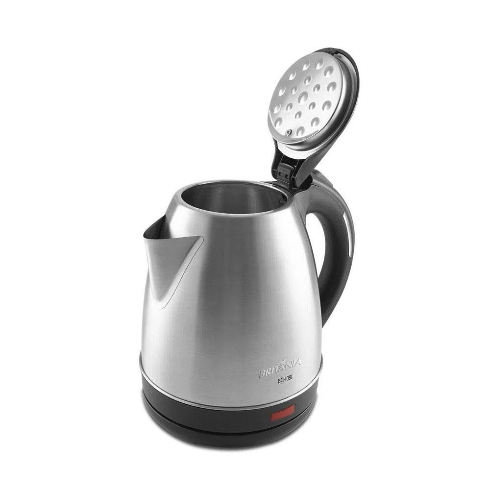 Chaleira Elétrica Britânia Bch09i 1,2l Desligamento Automático - Inox - 110v Chaleira Elétrica Britânia Bch09i 1,2l Desligamento Automático - Inox - 110v