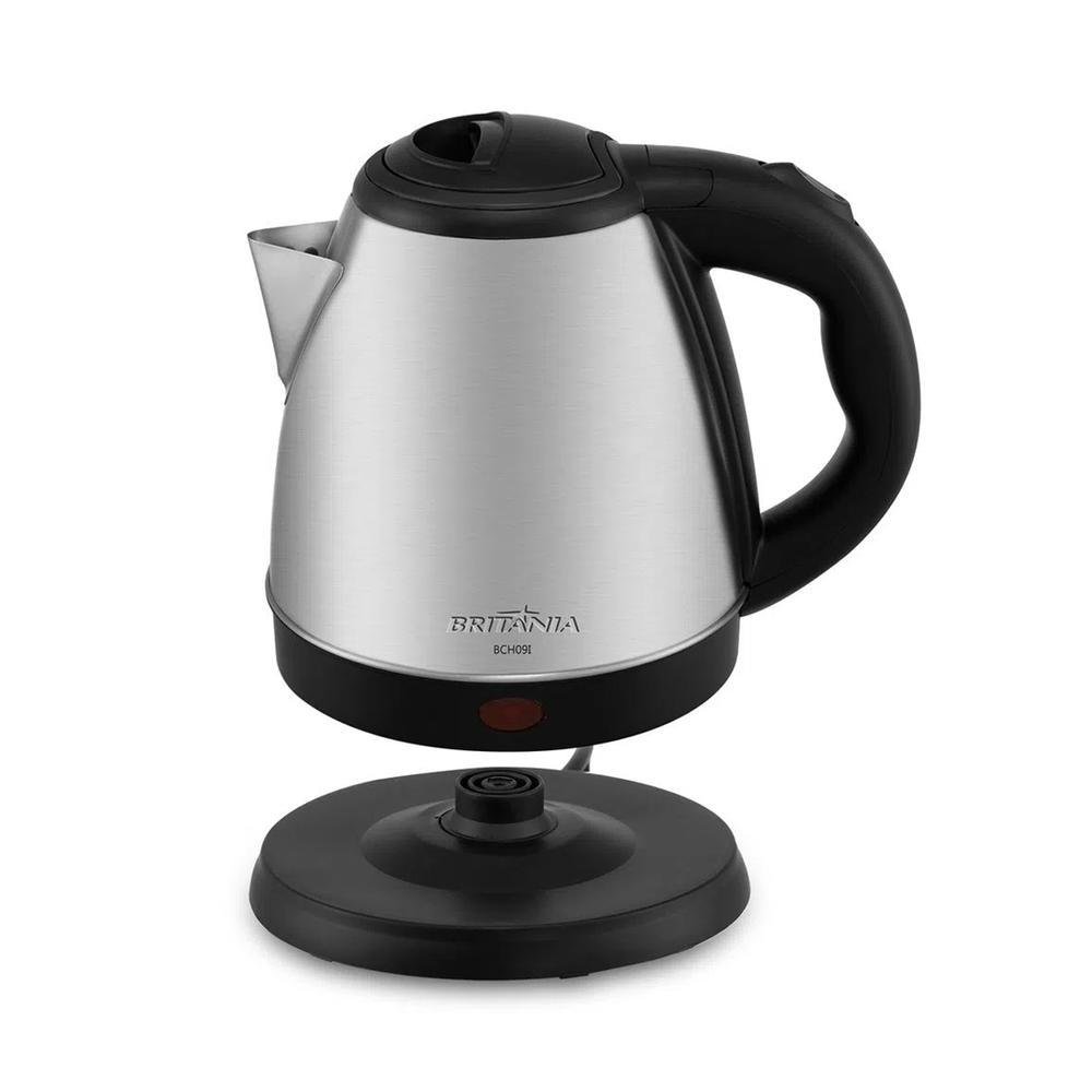 Chaleira Elétrica Britânia Bch09i 1,2l Desligamento Automático - Inox - 110v Chaleira Elétrica Britânia Bch09i 1,2l Desligamento Automático - Inox - 110v