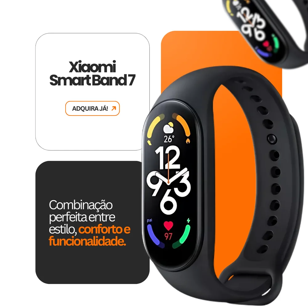 Smartwatch Xiaomi Smart Band 7 Preto BHR6007CN