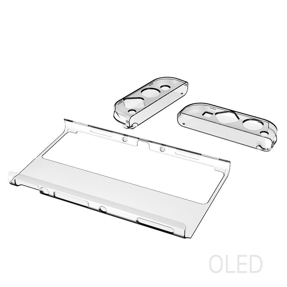 Capa Case Proteção Acrilico Transparente Joycon Nintendo Switch Oled