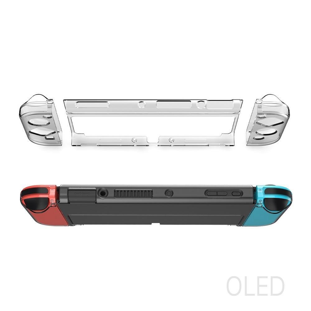 Capa Case Proteção Acrilico Transparente Joycon Nintendo Switch Oled