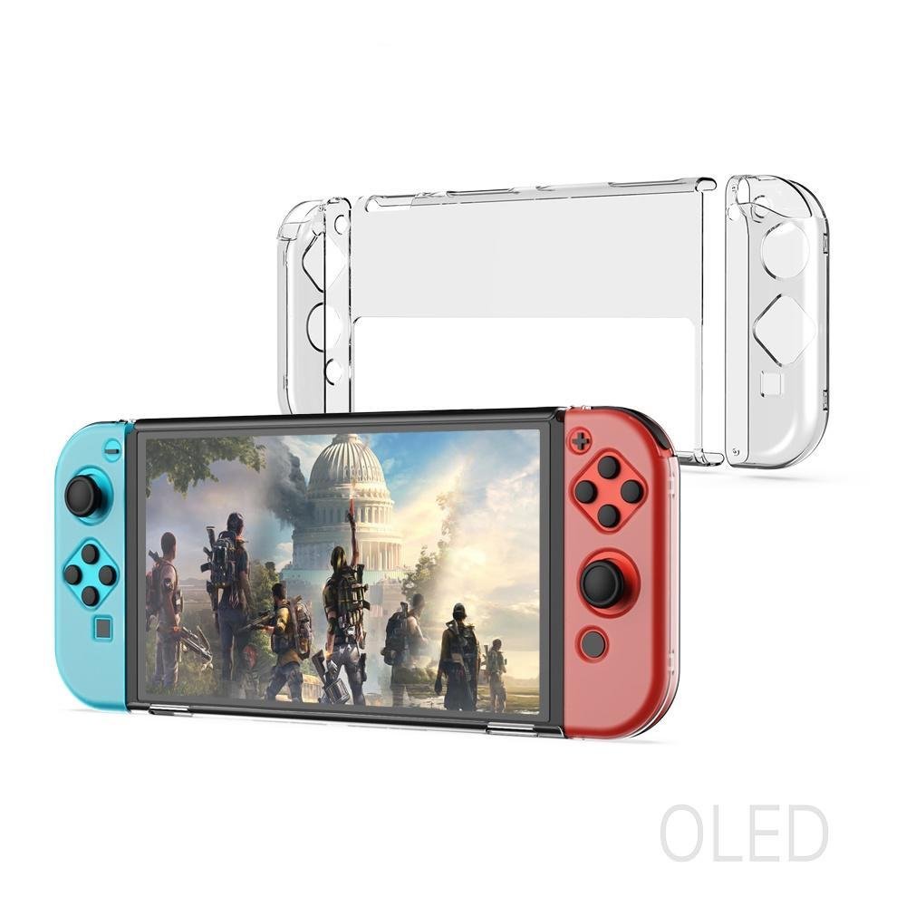 Capa Case Proteção Acrilico Transparente Joycon Nintendo Switch Oled