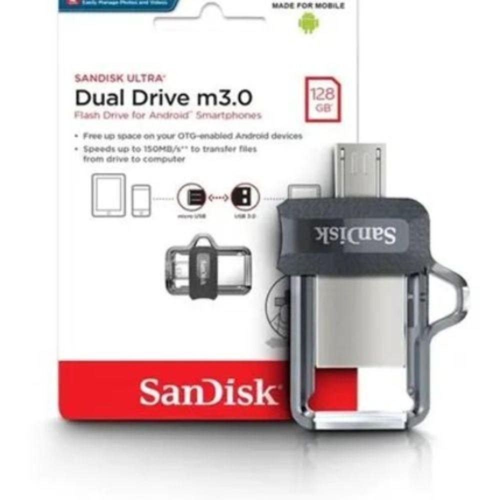 Acquista SanDisk Ultra® Dual Drive M3.0 Memoria Ausiliaria USB Per Smartphone E Tablet 128 Gb Usb 3 2 Gen 1x1 1650717 - Foto 6