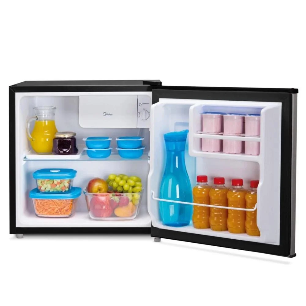 Frigobar Midea Preto Com Inox, 45l, 127v, 60hz, Mrc06b1-x Frigobar Midea Preto Com Inox, 45l, 127v, 60hz, Mrc06b1-x