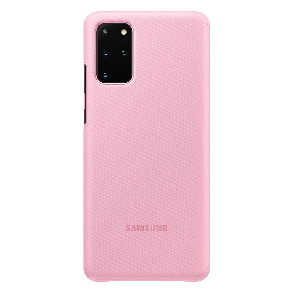 Capa Protetora Clear View Samsung Galaxy S20 Plus Sm-g985 Cor:rosa.