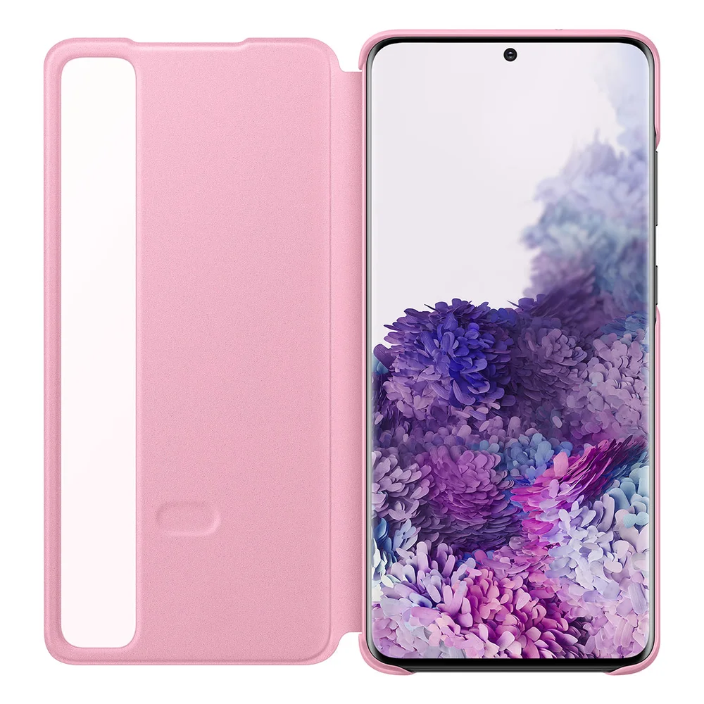 Capa Protetora Clear View Samsung Galaxy S20 Plus Sm-g985 Cor:rosa.
