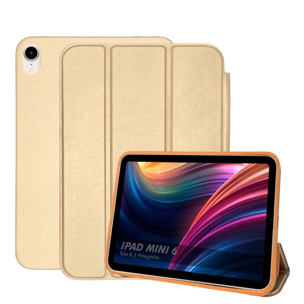 Capa Case Ipad Mini 6, Anti Queda - Dourada | KaBuM!