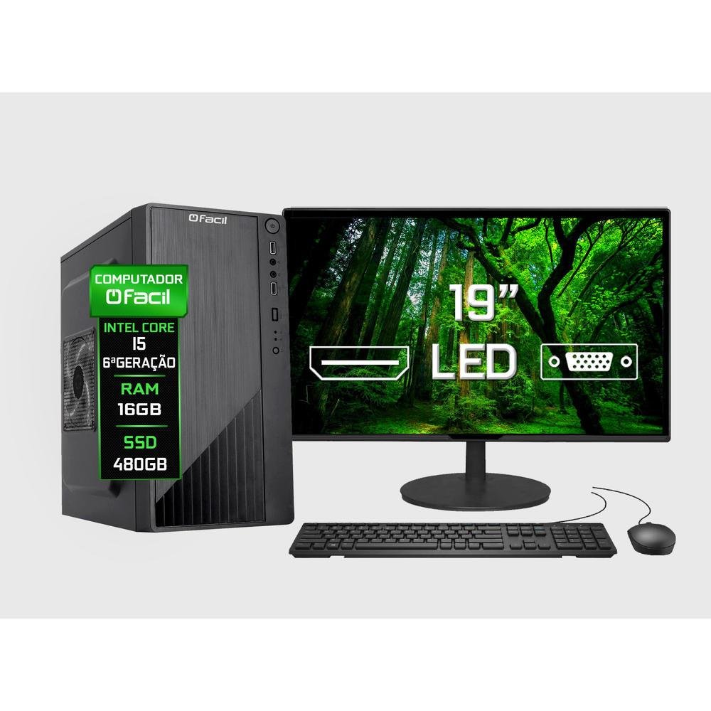 Computador Completo Fácil Intel Core I5 6 16GB