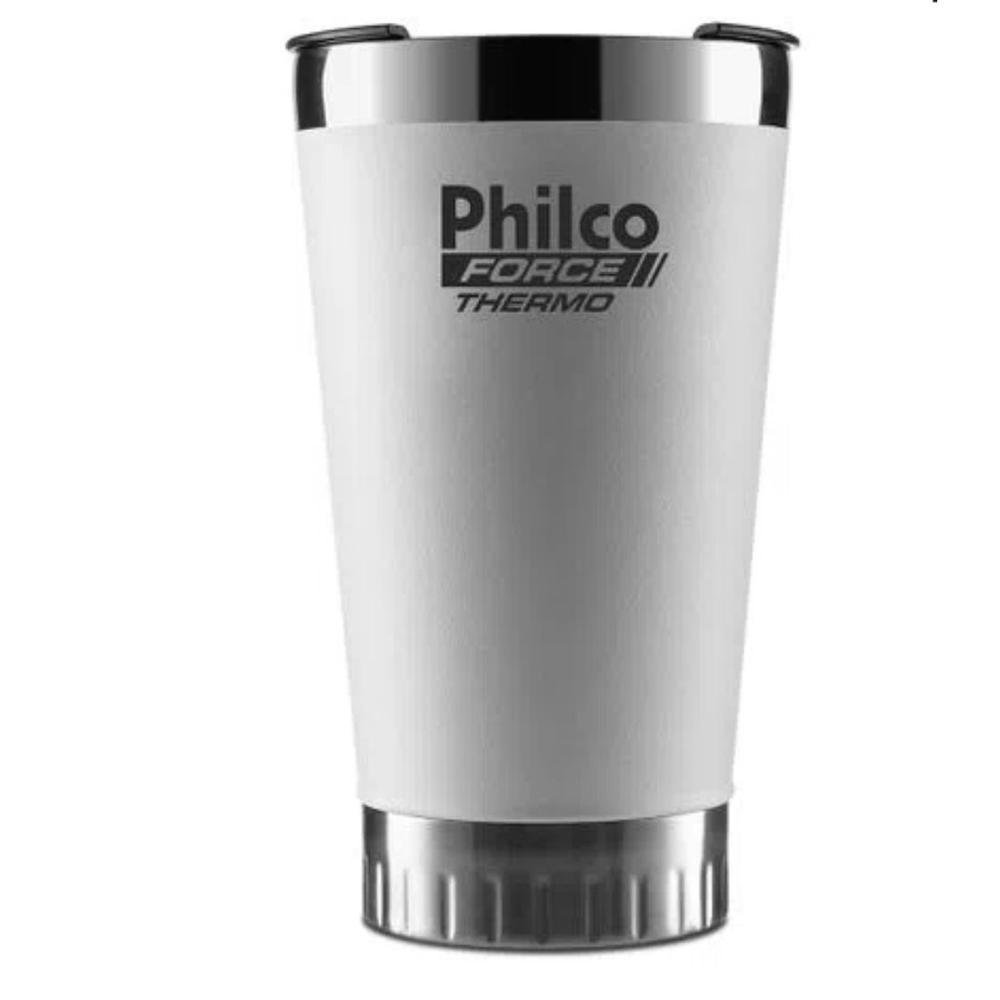Copo Térmico Philco 475ml Cerveja Chopp Inox Com Tampa