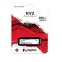 SSD Kingston Nv2 250Gb, M.2 2280 Pcie, Nvme, Leitura: 3000 Mb/s e Gravação: 1300 Mb/se Preto