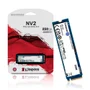 SSD Kingston Nv2 250Gb, M.2 2280 Pcie, Nvme, Leitura: 3000 Mb/s e Gravação: 1300 Mb/se Preto