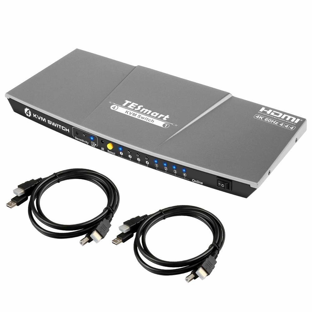 Tesmart HDMI 2.0 Versão 4K Ultra HD 4 X 1 HDMI | KaBuM!