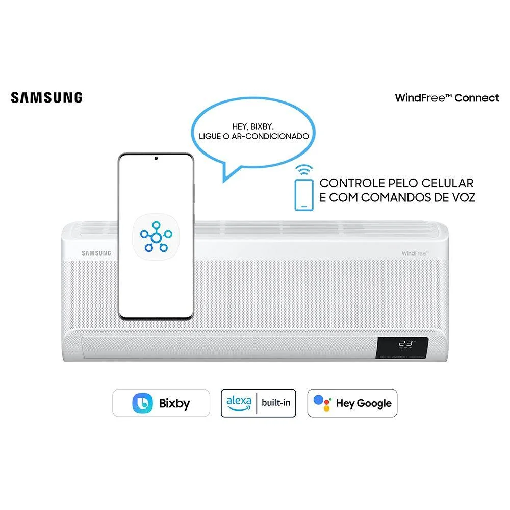 Ar Condicionado Samsung Windfree Connect, Split Inverter, 22000 Btus, 220V, Frio - Ar24bvfaawkxaz Ar Condicionado Samsung Windfree Connect, Split Inverter, 22000 Btus, 220V, Frio - Ar24bvfaawkxaz