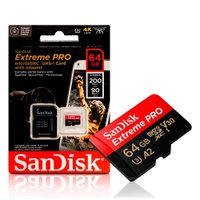Cartão De Memoria Sandisk Micro SD, 64GB, Cl10, 200MB/s, Extreme Pro  - Sdsqxcu-064g-gn6ma
