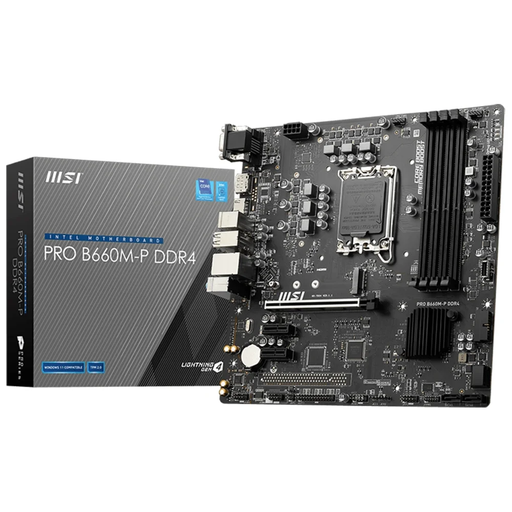 PlacaMe Msi Pro Intel Lga1700 Matx M2 KaBuM