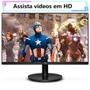 Monitor HQ 20HQ-LED, 20 LED Widescreen, 75hz, HDMI, VESA, Ajuste De Inclinação