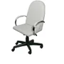 Cadeira Office Ergodecor, Giratória, Verona Branca, Base Preta