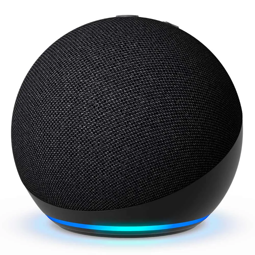 Echo Dot 5 Geraço Amazon Com Alexa Preta KaBuM