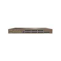 Switch, IP-Com, G3326P, 1 Gbps, Ethernet, 24 portas Gigabit Ethernet e 2 portas SFP, G3326P-24-410W