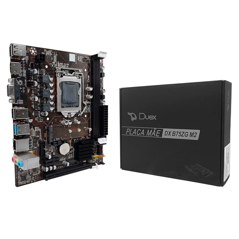 Placa Mãe Duex Dx B75zg M2, Intel 2ª/3ª Geração, DDR3, Socket LGA1155 Placa Mãe Duex Dx B75zg M2, Intel 2ª/3ª Geração, DDR3, Socket LGA1155