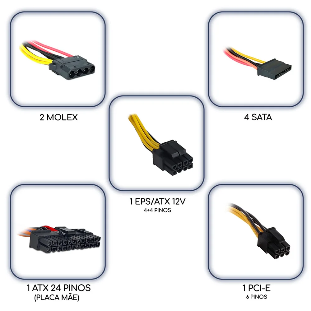 Fonte De Alimentacao C3tech 350wts Ps-350bk, Preto Fonte De Alimentacao C3tech 350wts Ps-350bk, Preto