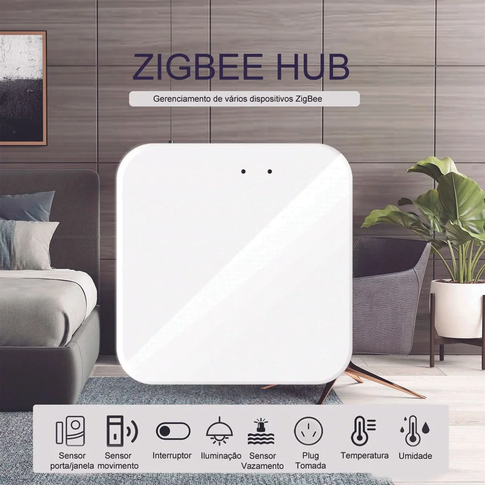 Hub Bridge Zigbee 3.0, Nova digital, By Tuya