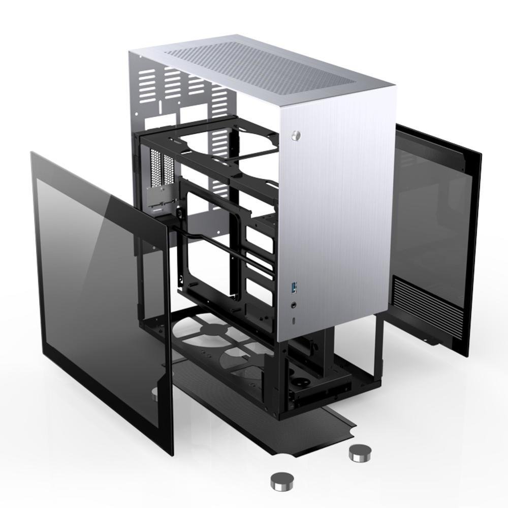 Gabinete Cinza Mini ITX Em Alumínio V10 - Jonsbo Gabinete Cinza Mini ITX Em Alumínio V10 - Jonsbo