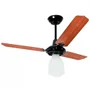 Ventilador De Teto Loren-sid Diplomata Lumi M3 Com 3 Pás Mogno 127v